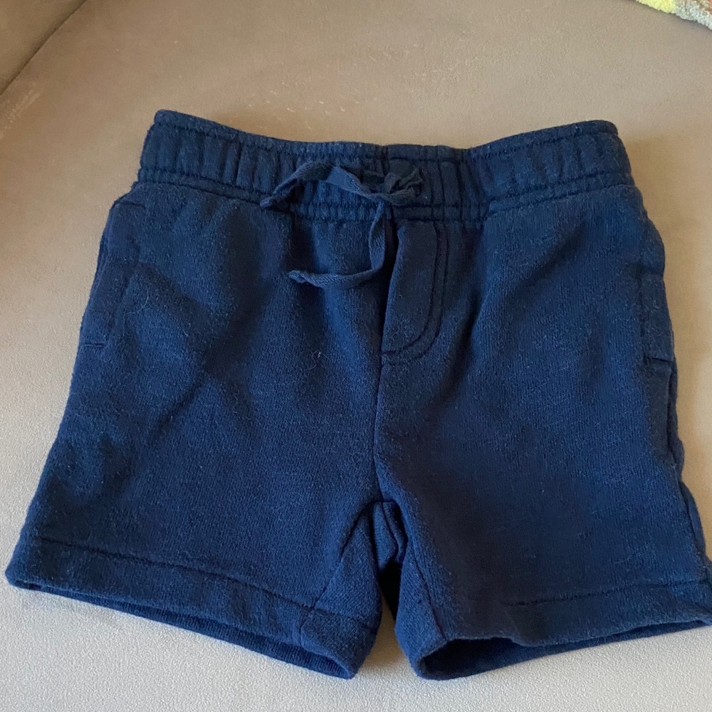 Janie and Jack Navy Blue Elastic waist Kids Shorts 12-18 mos